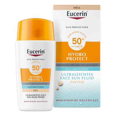 Eucerin Sun Fluid Hydro Protect Face getönt Hell LSF 50+
