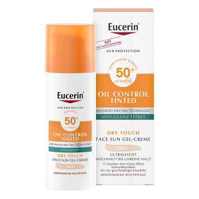 Eucerin Sun Oil Control Tinted Creme Lsf 50+ Hell
