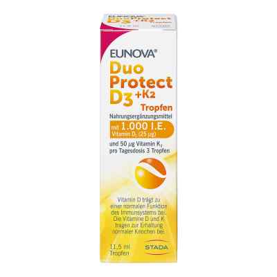 Eunova DuoProtect Vitamin D3+K2 1000IE/50UG 11.5 ml von STADA Consumer Health Deutschlan PZN 14133578