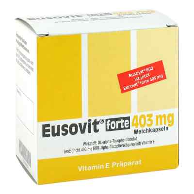 Eusovit forte 403 mg Weichkapseln 100 stk von Strathmann GmbH & Co.KG PZN 08998239