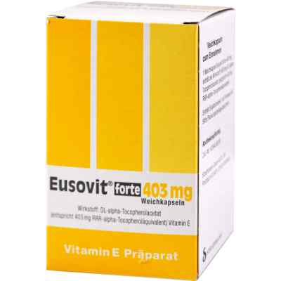 Eusovit forte 403 mg Weichkapseln 50 stk von Strathmann GmbH & Co.KG PZN 08998222