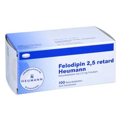 Felodipin 2,5 retard Heumann 100 stk von HEUMANN PHARMA GmbH & Co. Generi PZN 01406201