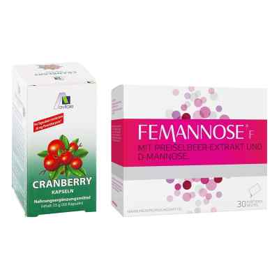 Femannose F Granulat und Cranberry Kapseln 400 mg