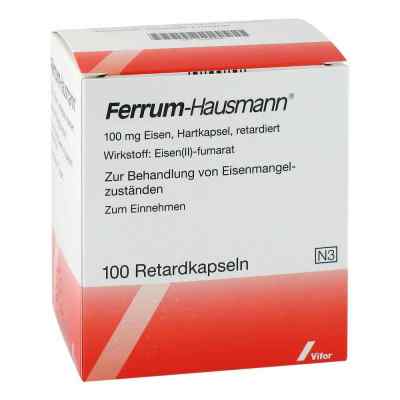Ferrum Hausmann 100mg Eisen 100 stk von Vifor Pharma Deutschland GmbH PZN 02495804
