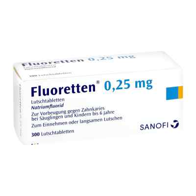 Fluoretten 0,25mg 300 stk von Zentiva Pharma GmbH PZN 02477924