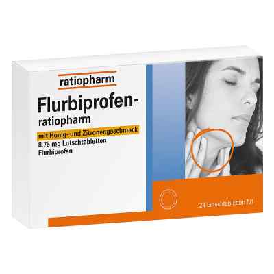 Flurbiprofen ratiopharm mit Honig- und Zitronengeschmack 8,75 mg 24 stk von ratiopharm GmbH PZN 12482694