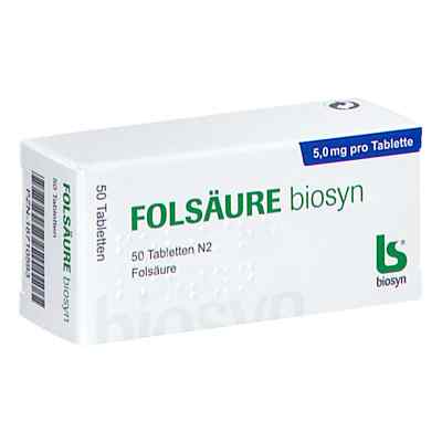 Folsäure Biosyn Tabletten 50 stk von biosyn Arzneimittel GmbH PZN 18710593