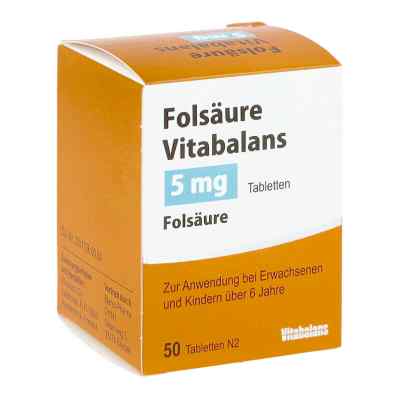 Folsäure Vitabalans 5 mg Tabletten