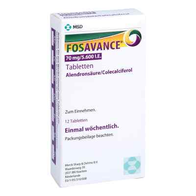 FOSAVANCE 70mg/5600 internationale Einheiten 12 stk von Organon Healthcare GmbH PZN 05703143