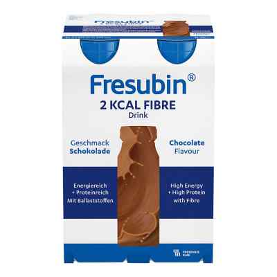 Fresubin 2 kcal fibre Drink Schokolade Trinkflasche 4X200 ml von Fresenius Kabi Deutschland GmbH PZN 00063762