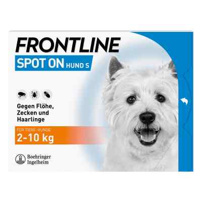 Frontline Spot on Hund 10 veterinär Lösung gegen Floh und Zecke 3 stk von Boehringer Ingelheim VETMEDICA G PZN 00662876