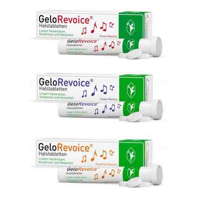 Gelorevoice Halstabletten Menthol-Set - 3 Geschmacksrichtungen