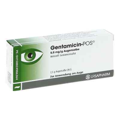 Gentamicin Pos Augensalbe 2.5 g von URSAPHARM Arzneimittel GmbH PZN 02498636