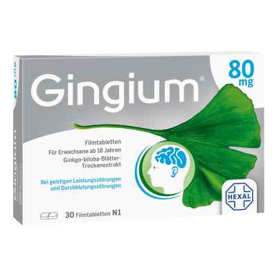 Gingium 80 mg Filmtabletten 30 stk von Hexal AG PZN 14171136