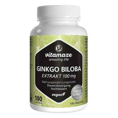 Ginkgo Biloba 100 mg hochdosiert vegan Kapseln