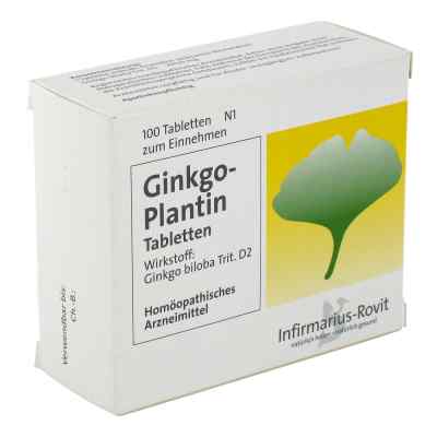 Ginkgo Plantin Tabletten 100 stk von Infirmarius GmbH PZN 00949885