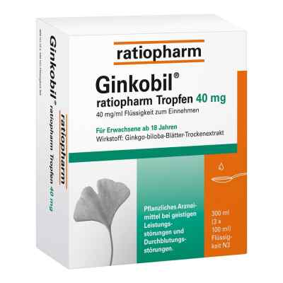 GINKOBIL ratiopharm 40mg 300 ml von ratiopharm GmbH PZN 06680912