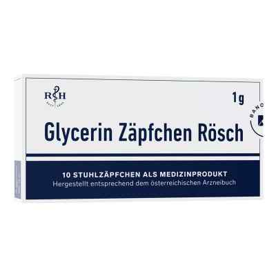 Glycerin Zäpfchen Rösch 1 g gegen Verstopfung 10 stk von BANO Healthcare GmbH PZN 13889305