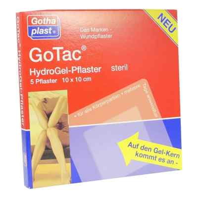 Gotac Hydrogel-pflaster L 10x10 cm steril 5 stk von Gothaplast GmbH PZN 01990068