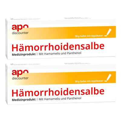 Hämorrhoidensalbe mit Hamamelis und Panthenol plus Applikator 2x30 g von Viamedi Healthcare GmbH PZN 08102536