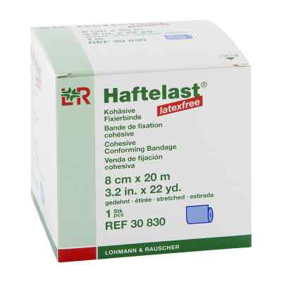 Haftelast Fixierbinde kohäs.latexfrei 8 cmx20 m blau