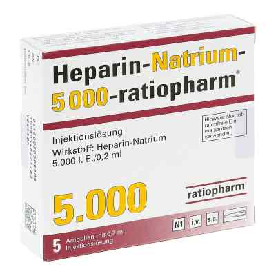 Heparin-Natrium-5000-ratiopharm 5X0.2 ml von ratiopharm GmbH PZN 03029820