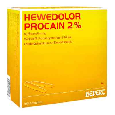 Hewedolor Procain 2% Ampullen 100 stk von Hevert-Arzneimittel GmbH & Co. K PZN 03919821