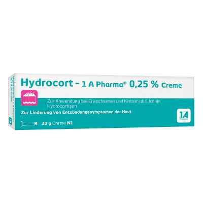 Hydrocort-1a Pharma 0,25% Creme 20 g von 1 A Pharma GmbH PZN 14236841