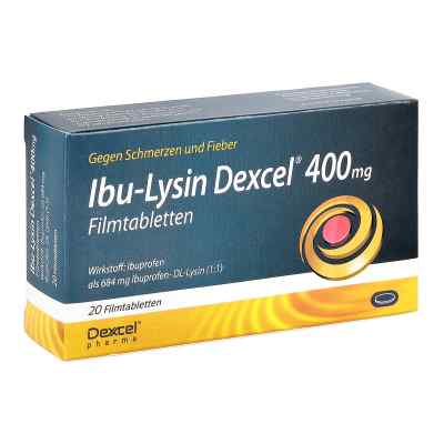 Ibu-lysin Dexcel 400 mg Filmtabletten 20 stk von Dexcel Pharma GmbH PZN 08454640