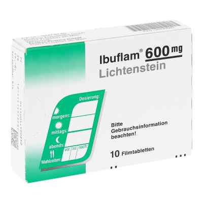 Ibuflam 600mg Lichtenstein 10 stk von Zentiva Pharma GmbH PZN 05499085