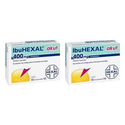 Ibuhexal Akut 400 Filmtabletten 2 x50 stk von Hexal AG PZN 08102671
