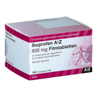 Ibuprofen AbZ 600mg 100 stk von AbZ Pharma GmbH PZN 01016121