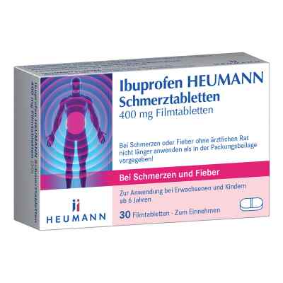 Ibuprofen Heumann Schmerztabletten 400mg 30 stk von HEUMANN PHARMA GmbH & Co. Generi PZN 10201099
