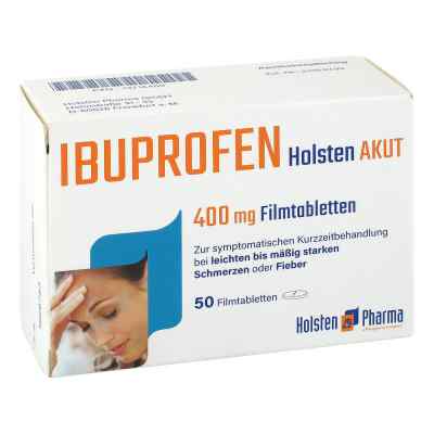 Ibuprofen Holsten akut 400 mg Filmtabletten 50 stk von Holsten Pharma GmbH PZN 13716409