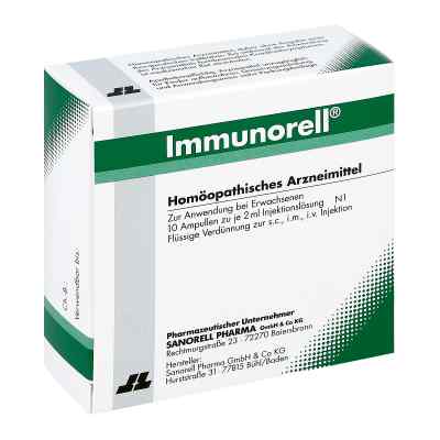 Immunorell Injektionslösung 10X2 ml von Sanorell Pharma GmbH PZN 05950551