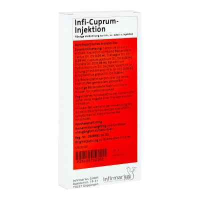 Infi Cuprum Injektion 10X2 ml von Infirmarius GmbH PZN 05702362