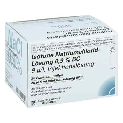 Isotone Nacl Lösung 0,9% Bc Plastik amp.inj.-lsg. 20 stk von BERLIN-CHEMIE AG PZN 12391112