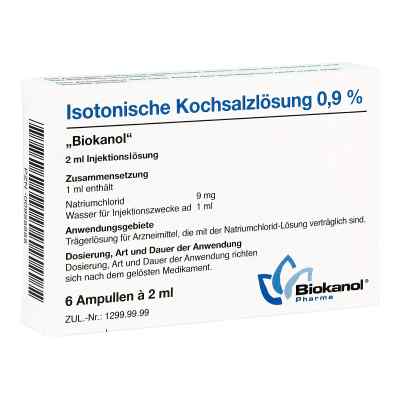 Isotonische Kochsalzlösung 0,9% Biokanol Ampullen