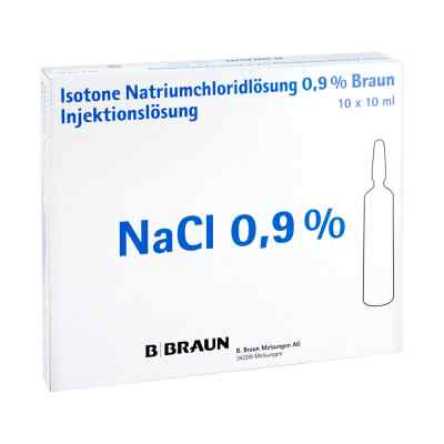 Kochsalzlösung 0,9% Injektionslösung 10X10 ml von B. Braun Melsungen AG PZN 00808630