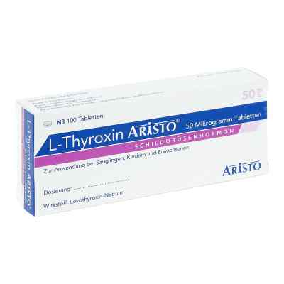L-Thyroxin Aristo 50μg 100 stk von Aristo Pharma GmbH PZN 01880641