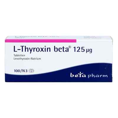 L-Thyroxin beta 125μg 100 stk von betapharm Arzneimittel GmbH PZN 02134182