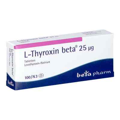 L-Thyroxin beta 25μg 100 stk von betapharm Arzneimittel GmbH PZN 02133917