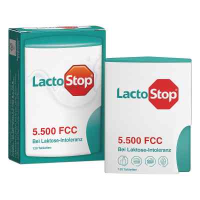 Lactostop 5.500 Fcc Tabletten Klickspender 120 stk von Hübner Naturarzneimittel GmbH PZN 11578989