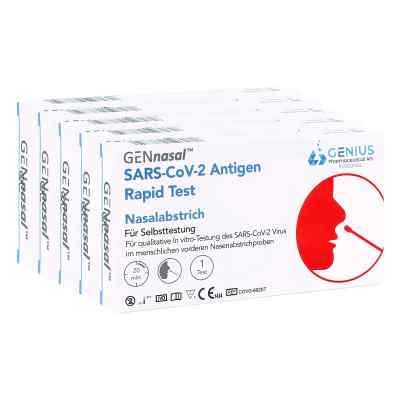 Laientest Nasentest SARS-CoV-2 Rapid Antigen Schnelltest Genius 5 stk von GENIUS Pharmaceutical AG PZN 08101727
