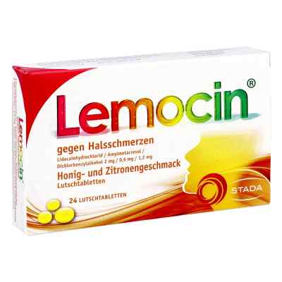 Lemocin gegen Halsschmerzen Honig-Zitronengeschmack ab 12 Jahren 24 stk von STADA Consumer Health Deutschlan PZN 17537365