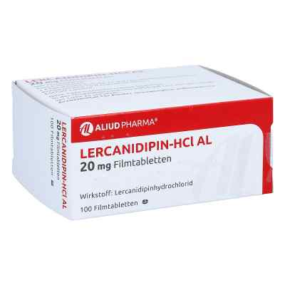 Lercanidipin-HCl AL 20mg 100 stk von ALIUD Pharma GmbH PZN 01347390