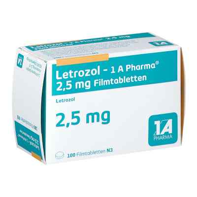 Letrozol 1a Pharma 2,5 mg Filmtabletten 100 stk von 1 A Pharma GmbH PZN 08844588