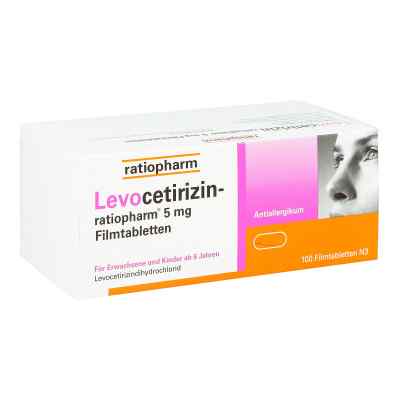 Levocetirizin-ratiopharm 5 mg Filmtabletten 100 stk von ratiopharm GmbH PZN 15197758
