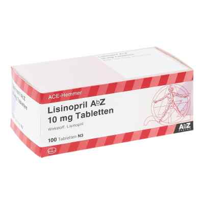 Lisinopril AbZ 10mg 100 stk von AbZ Pharma GmbH PZN 01016316