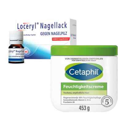 Loceryl gegen Nagelpilz + Cetaphil Feuchtigkeitscreme